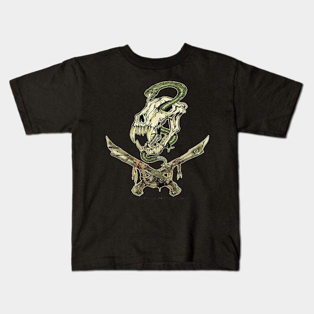 welcome to the dead lands Kids T-Shirt by Roloworld nyc